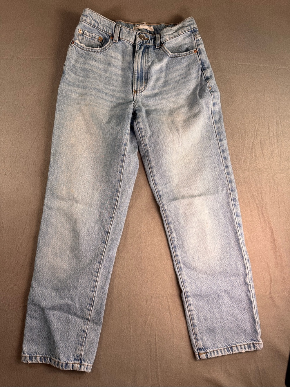Garage Light Wash Straight Leg Jeans Women's Vintage Denim Blue Classic Casual